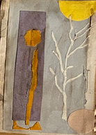Marigold Abstract Sketch by Ann Farley