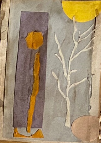 Marigold Abstract Sketch by Ann Farley