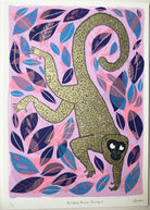 Monkey Means Business (framed) by Charlotte Farmer