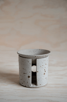Handmade, wheel thrown oil burner by artist Charlie Maw