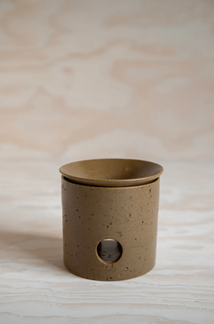 Oil burner in Skylark by ceramicist Charlie Maw