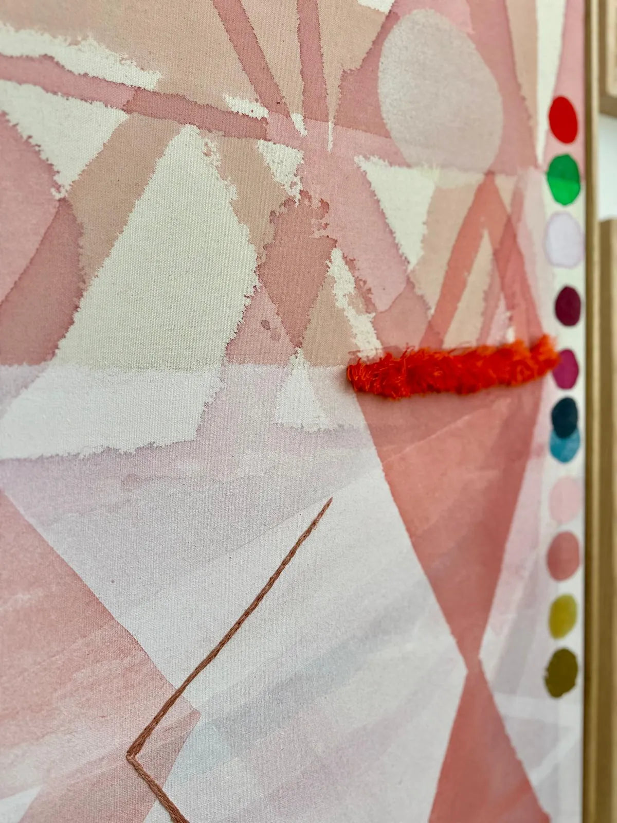 close up of One eye open artwork by becky blair