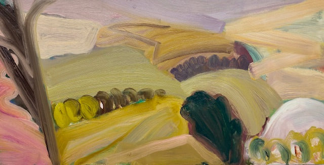 The Walk across Stockbridge Down, late September by Caroline Hall