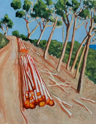 Thinning the woods by Lizbeth Holstein