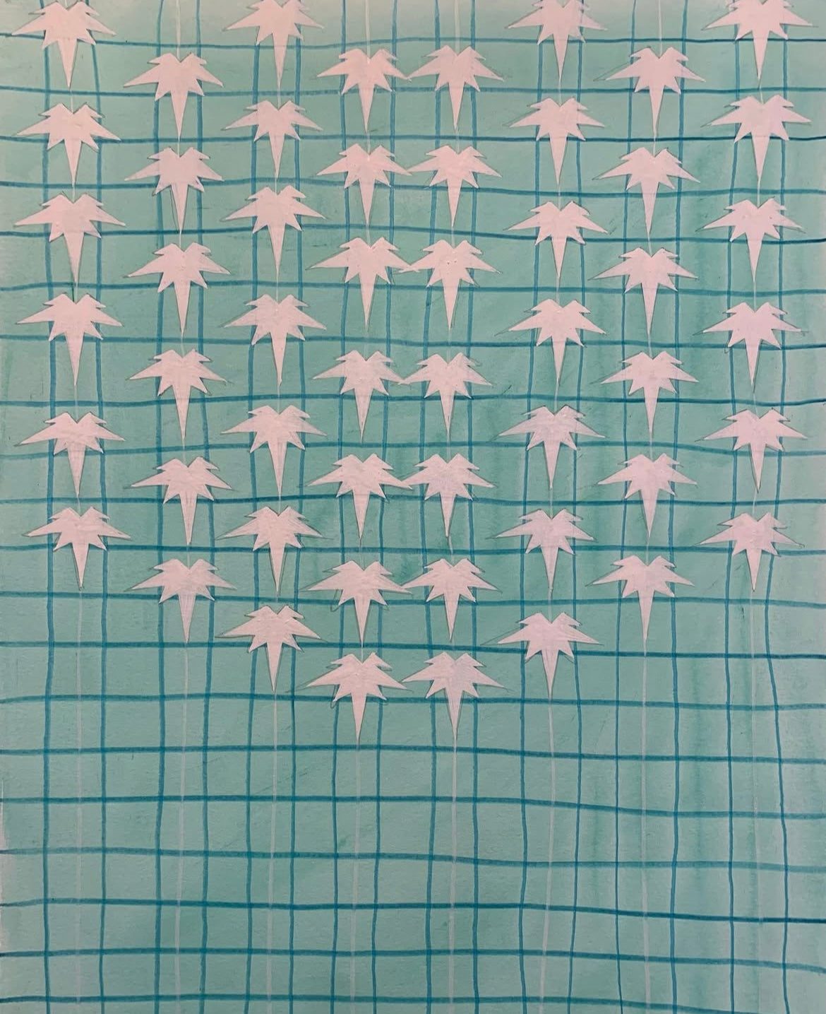 Verdigris grid by Catherine Cazalet